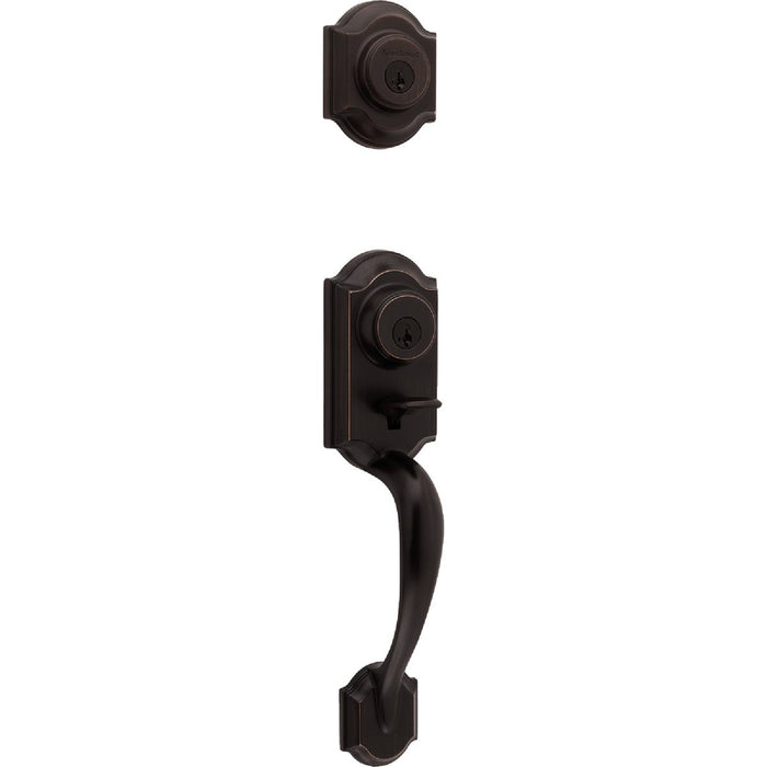 Kwikset Montara Handleset w/Juno Knob SmartKey, Venetian Bronze