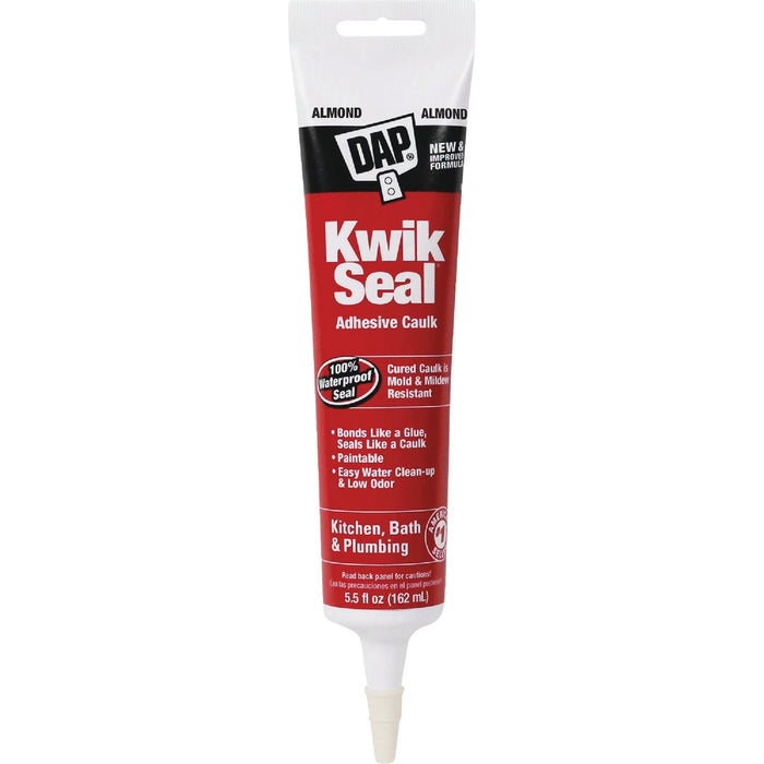 Dap Kwik Seal 5.5 Oz. Almond Kitchen & Bath Adhesive Caulk
