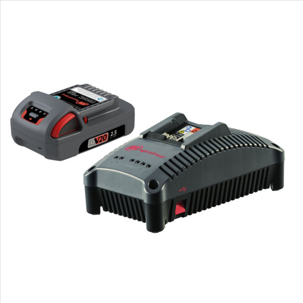 IQV® 20V Series 2.5Ah Lithium-Ion Battery and Charger Kit for Ingersoll Rand Power Tools