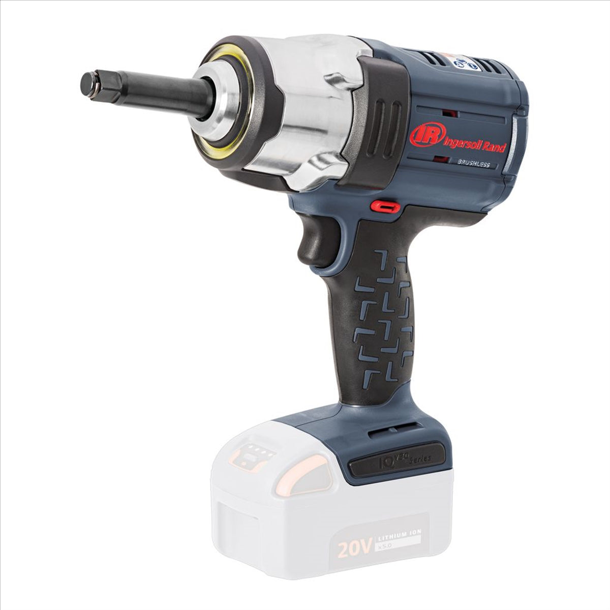 20V High-torque 1/2" Cordless Impact Wrench, 1500 ft-lbs Nut-busting Torque, 2" Extended Anvil