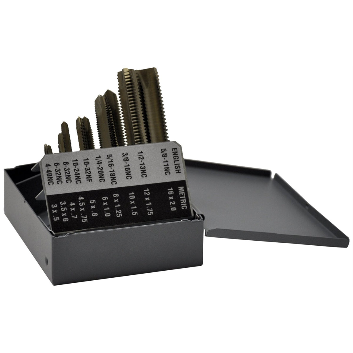 KnKut 10 Piece Metric Spiral Point Tap Set