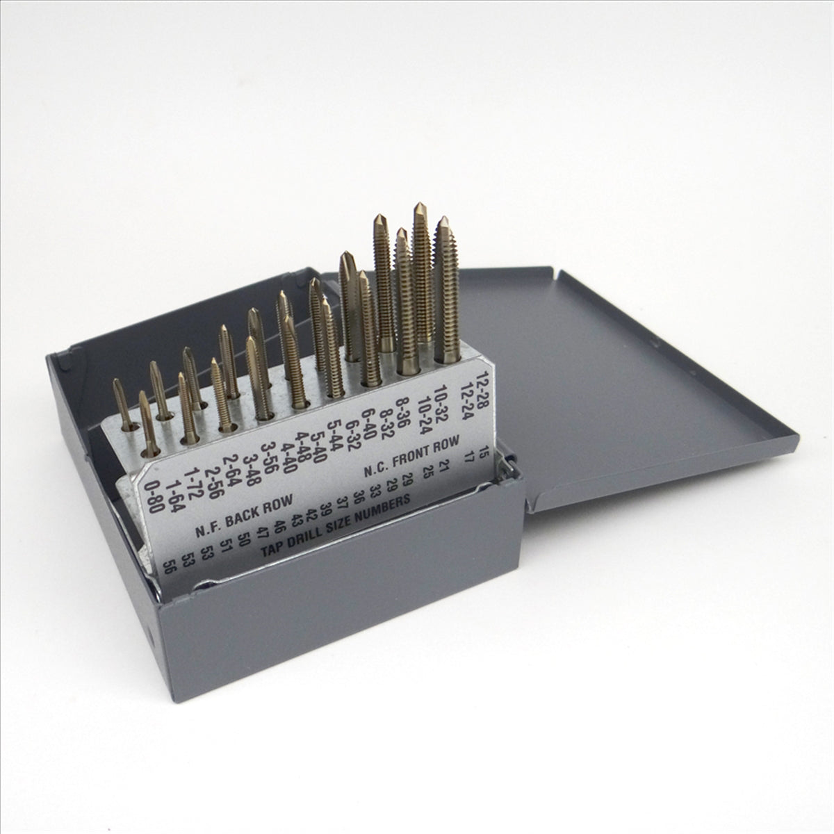 KnKut 19 Piece Spiral Point Tap Set National Course/National Fine