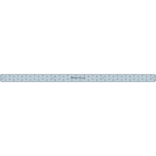Simpson Strong-Tie 3 in. W. x 66 in. L. Steel 14 Gauge Strap Tie