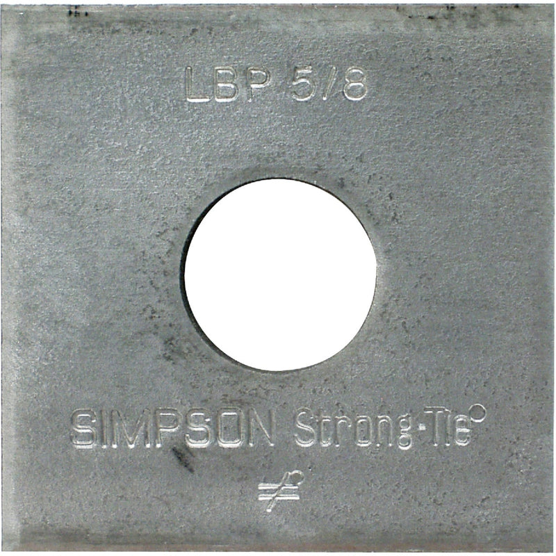 Simpson Strong-Tie 5/8 in. x 2 in. x 9/64 in. Steel Galvanized Bearing Plate