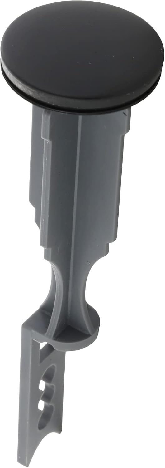Danco 5 in. Plastic Bathroom Pop-Up Stopper, Matte Black