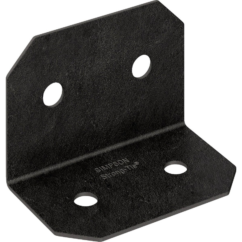 Simpson Strong-Tie Outdoor Accents Avant Collection ZMAX Black Powder-Coated 6 x 90 Deg. 12 Ga. Framing Angle