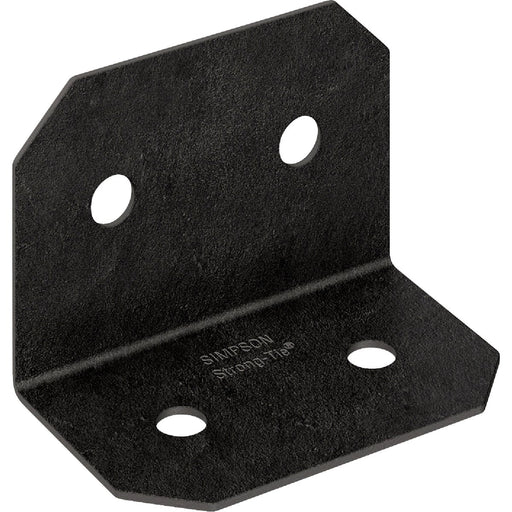 Simpson Strong-Tie Outdoor Accents Avant Collection ZMAX Black Powder-Coated 6 x 90 Deg. 12 Ga. Framing Angle