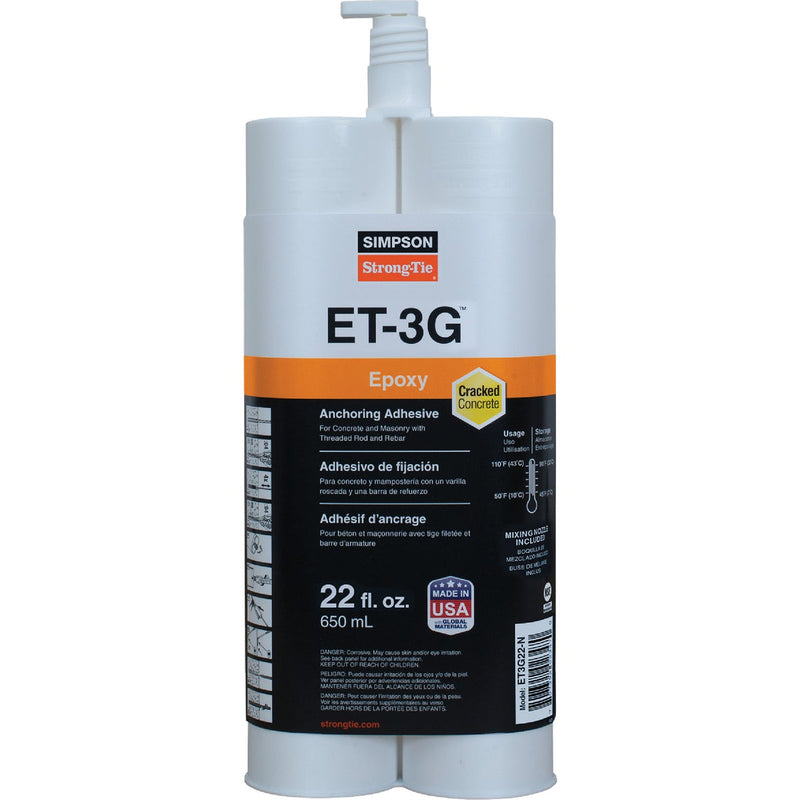 Simpson Strong-Tie 22 Oz. Epoxy Adhesive Cartridge w/Nozzle and Extension