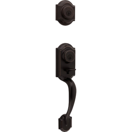 Kwikset Montara Handleset w/Juno Knob SmartKey, Venetian Bronze