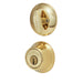 Kwikset Polished Brass Adjustable Latch Single Cylinder Deadbolt