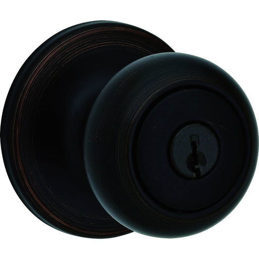 Kwikset Cove Keyed Entry Knob in Venetian Bronze