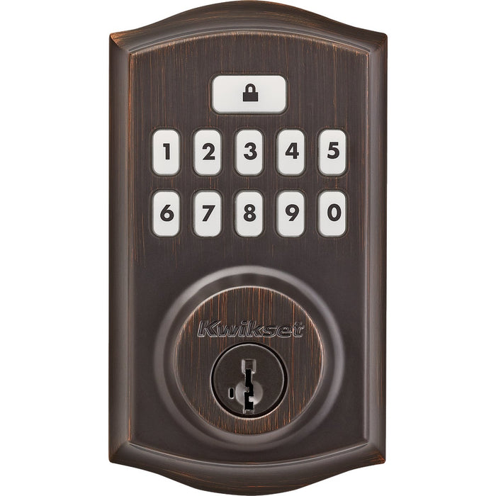 Kwikset Signature Series Traditional SmartCode Venetian Bronze Electronic Deadbolt