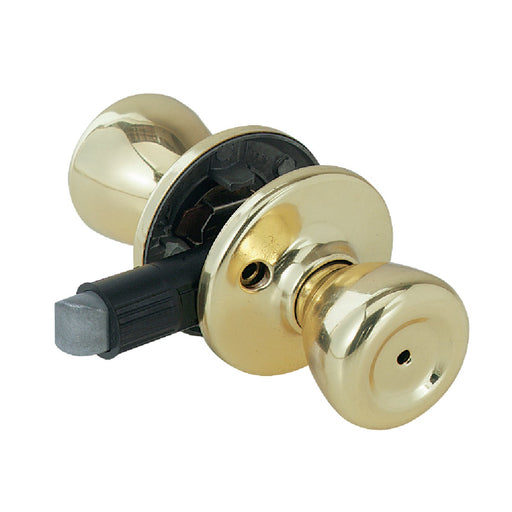Kwikset Polished Brass Mobile Home Privacy Lockset