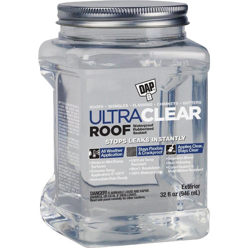 Dap Ultra Clear Roof 32 Oz. Waterproof Rubberized Roof Sealant