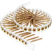 Senco DuraSpin #8 x 2 In. Square Recess Flat Collated Wood Screws, Yellow Zinc Finish (1000 Ct.)