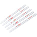 Milwaukee T-Shank 4 In. x 6 TPI Bi-Metal Jig Saw Blade, General Purpose (5-Pack)