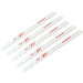 Milwaukee T-Shank 4 In. x 8 TPI Bi-Metal Jig Saw Blade, Metal Cutting (5-Pack)