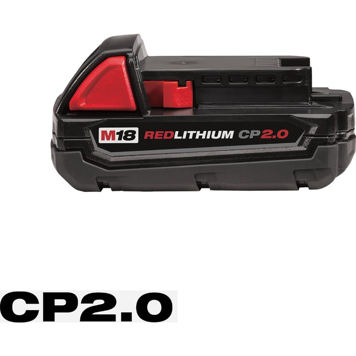 Milwaukee M18 REDLITHIUM Lithium-Ion CP 2.0 Ah Compact Battery Pack