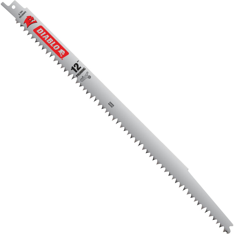 Diablo 12 In. 5 TPI Fleam Ground Pruning Reciprocating Saw Blade (5-Pack)