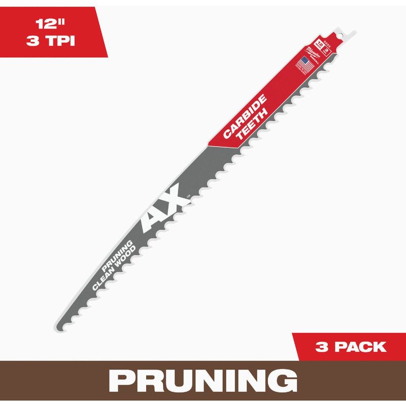 Milwaukee SAWZALL TORCH 9 In. 8 TPI Carbide Thick Metal Reciprocating Saw Blade