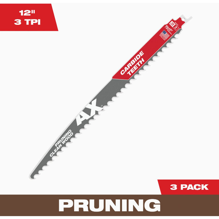 Milwaukee SAWZALL TORCH 9 In. 8 TPI Carbide Thick Metal Reciprocating Saw Blade