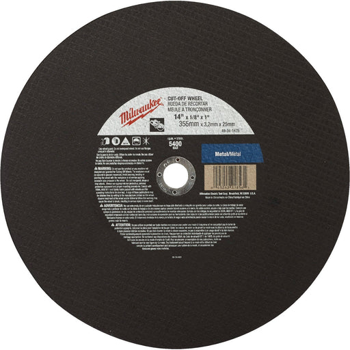 Milwaukee Type 1 14 In. x 1/8 In. x 1 In. Metal Cut-Off Wheel