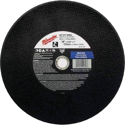 Milwaukee Type 1 14 In. x 3/32 In. x 1 In. Metal Cut-Off Wheel