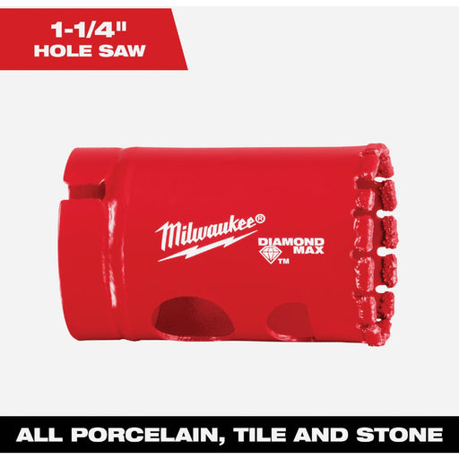 Milwaukee Diamond Plus 1-1/4 In. Diamond Grit Hole Saw