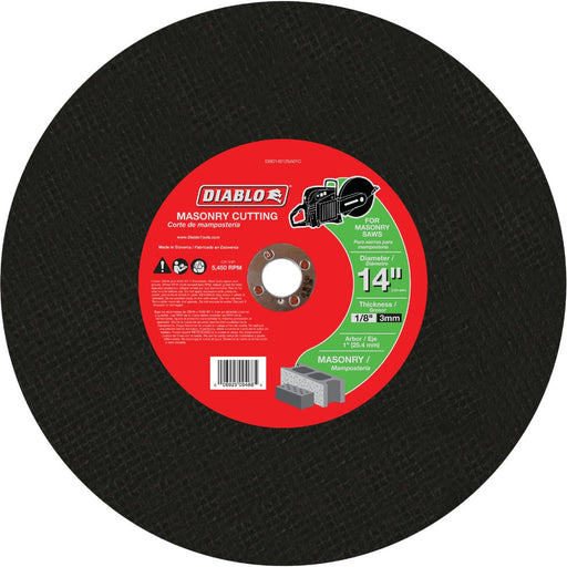 Diablo Type 1 14 In. x 1/8 In. x 1 In. Masonry Cut-Off Wheel