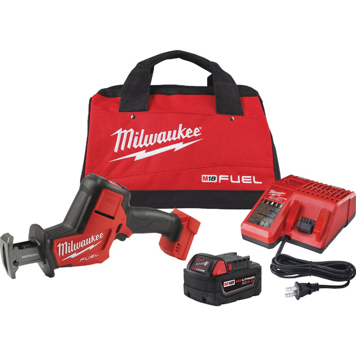 Milwaukee M18 FUEL HACKZALL Brushless Cordless Reciprocating Saw Kit with 5.0 Ah Battery & Charger