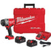 Milwaukee M18 FUEL Brushless 1/2 In. High Torque Cordless Impact Wrench Kit with Friction Ring, (2) 5.0 Resistant Batteries & Charger 