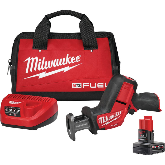 Milwaukee M12 HACKZALL Brushless Cordless Reciprocating Saw Kit with 4.0 Ah Battery & Charger