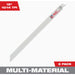 Milwaukee SAWZALL 8 In. 8/12 TPI Multi-Material Reciprocating Saw Blade (25-Pack)