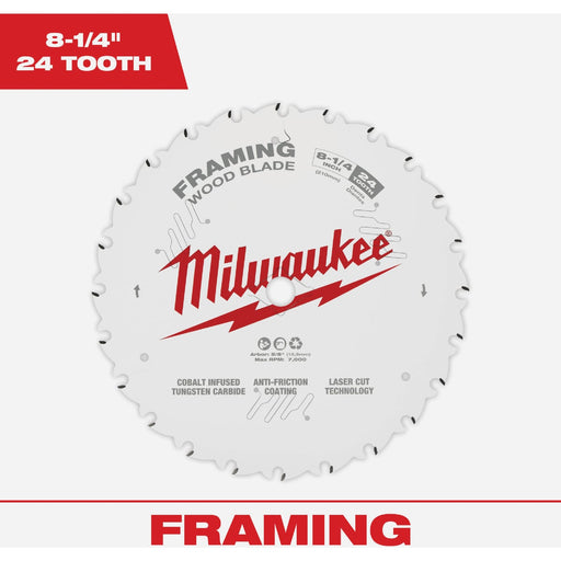 Milwaukee 8-1/4 In. 24-Tooth Framing Circular Saw Blade