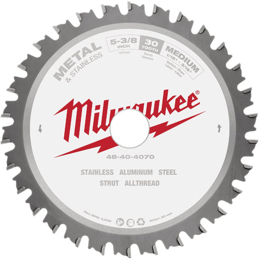 Milwaukee 5-3/8 In. 30-Tooth Metal Circular Saw Blade