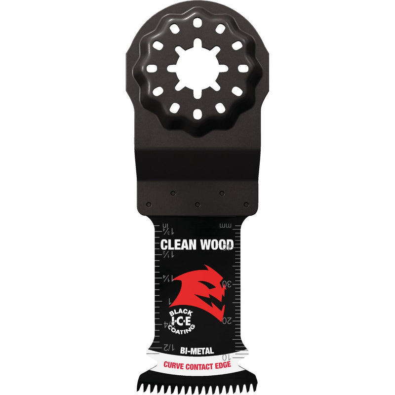 Diablo Starlock 1-1/4 In. Bi-Metal Oscillating Blade for Clean Wood (3-Pack)