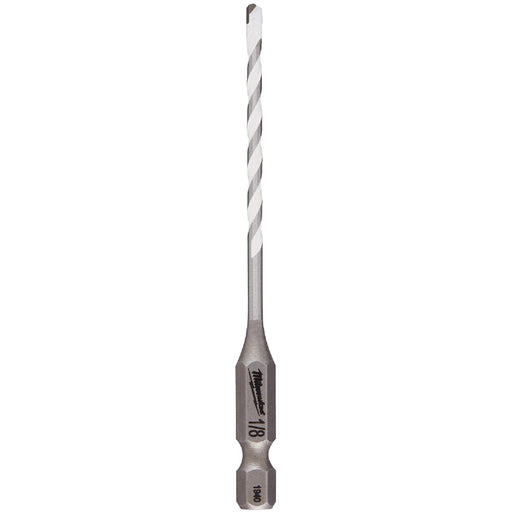 Milwaukee SHOCKWAVE 1/8 In. x 3-1/2 In. Impact Duty Carbide Multi-Material Hex Shank Drill Bit