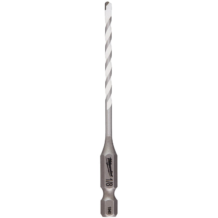 Milwaukee SHOCKWAVE 1/8 In. x 3-1/2 In. Impact Duty Carbide Multi-Material Hex Shank Drill Bit