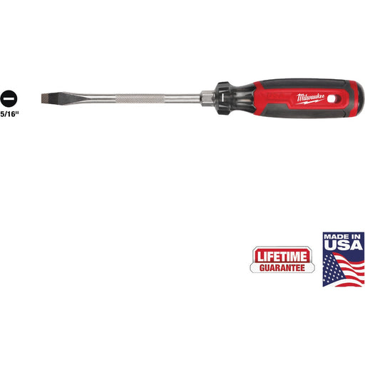 Milwaukee 5/16 In. x 6 In. Slotted Screwdriver with Cushion Grip