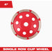Milwaukee 4 In. Single Row Diamond Cup Wheel