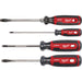 Milwaukee Cushion Grip Screwdriver Set (4-Piece)