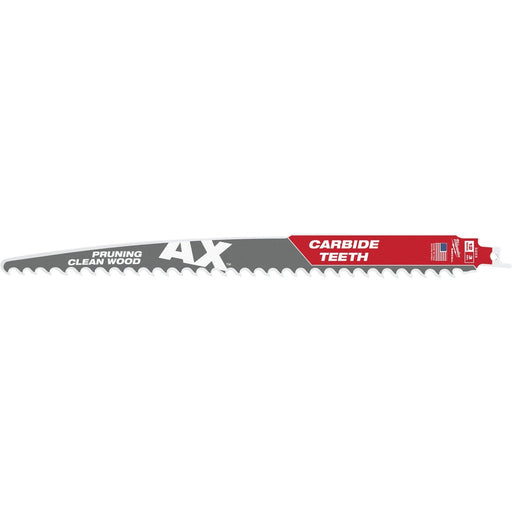 Milwaukee SAWZALL AX 12 In. 3 TPI Carbide Pruning Reciprocating Saw Blade (3-Pack)
