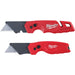 Milwaukee FASTBACK Folding Utility Knife with Storage & Compact Folding Utility Knife (2-Pack)