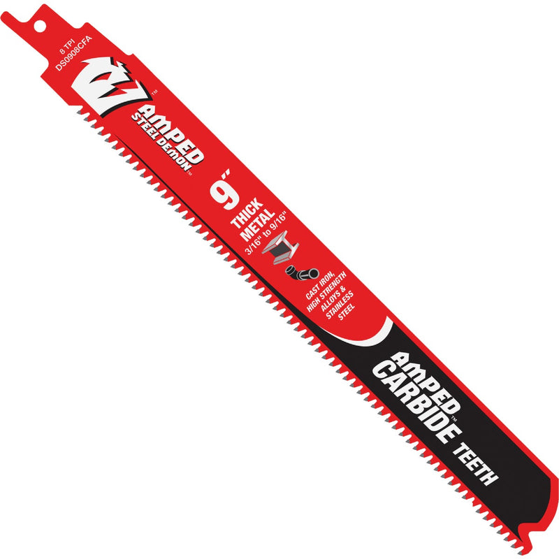Diablo Steel Demon AMPED 9 In. 8 TPI Thick Metal Demolition Reciprocating Saw Blade