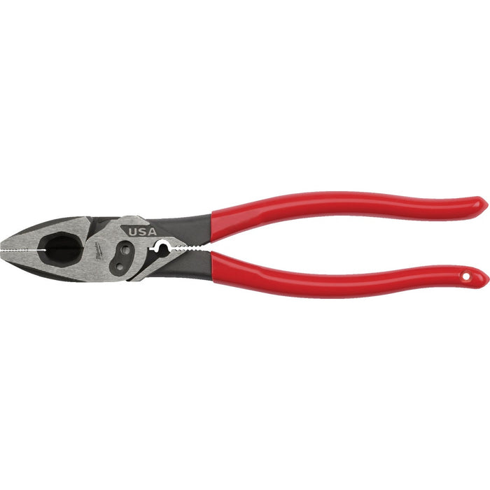 Milwaukee 9 In. Dipped Grip Linesman Pliers with Crimper and Bolt Cutter