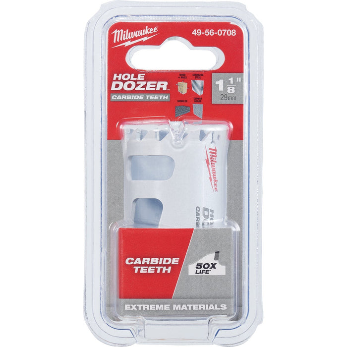 Milwaukee HOLE DOZER 1-1/8 In. Hole Saw with Carbide Teeth