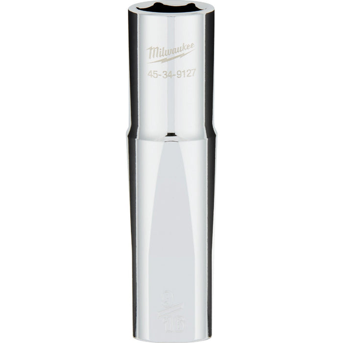 Milwaukee 1/2 In. Drive 9/16 In. 6-Point Deep Standard Socket with FOUR FLAT Sides