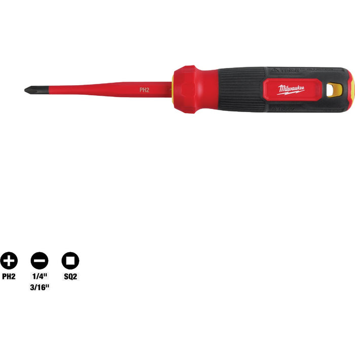 Milwaukee 4-In-1 1000V Insulated Slim Tip Multi-Bit Screwdriver