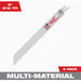 Milwaukee SAWZALL 8 In. 8/12 TPI Multi-Material Reciprocating Saw Blade (5-Pack)