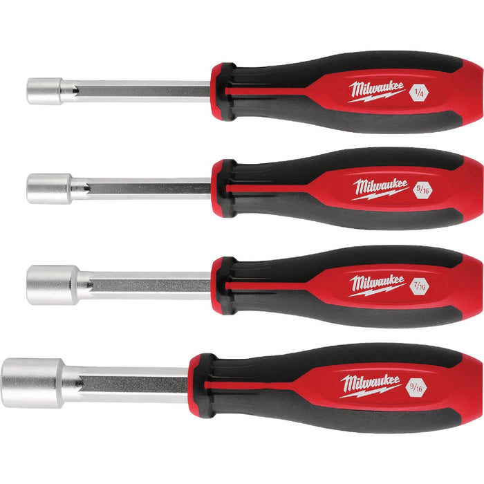 Milwaukee SAE HollowCore Magnetic Nut Driver Set (4-Piece)
